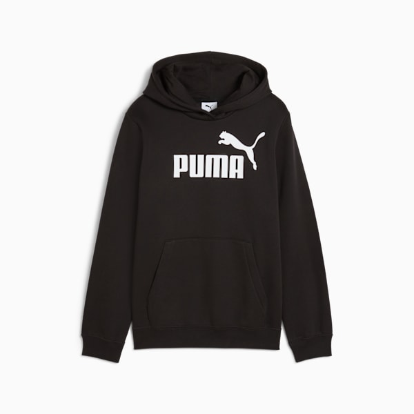 Chandail à capuchon Essentials avec le logo no 1 Enfant et adolescent, PUMA Black, extralarge